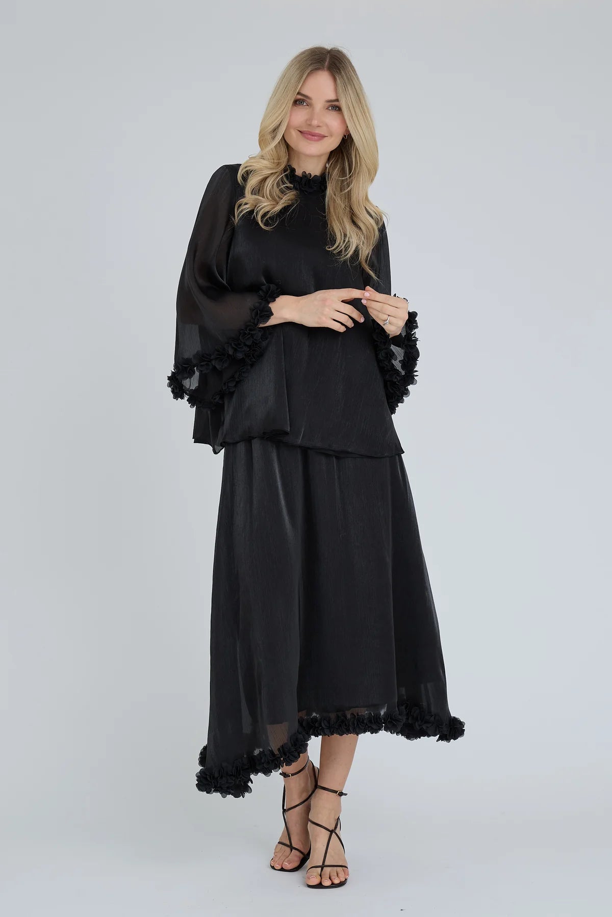 A-VIEW TOP DAISINA BLOUSE BLACK