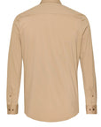 PURE H. TICO OVERHEMD THE FUNCTIONAL SHIRT PLAIN BEIGE