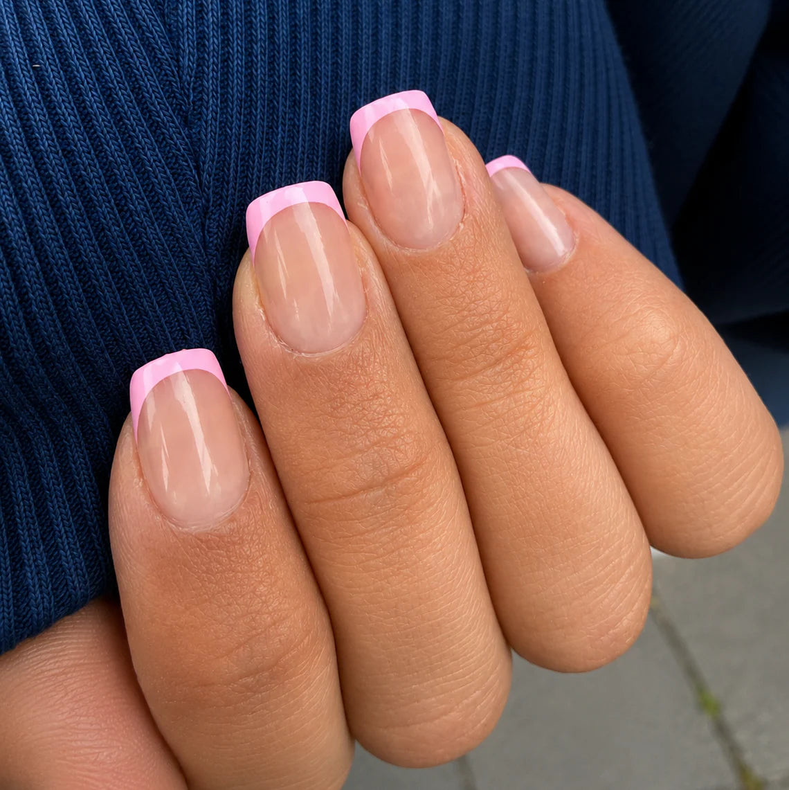 FREAKY NAILS GELNAGELS PRESS-ON PINK FRENCH ♥