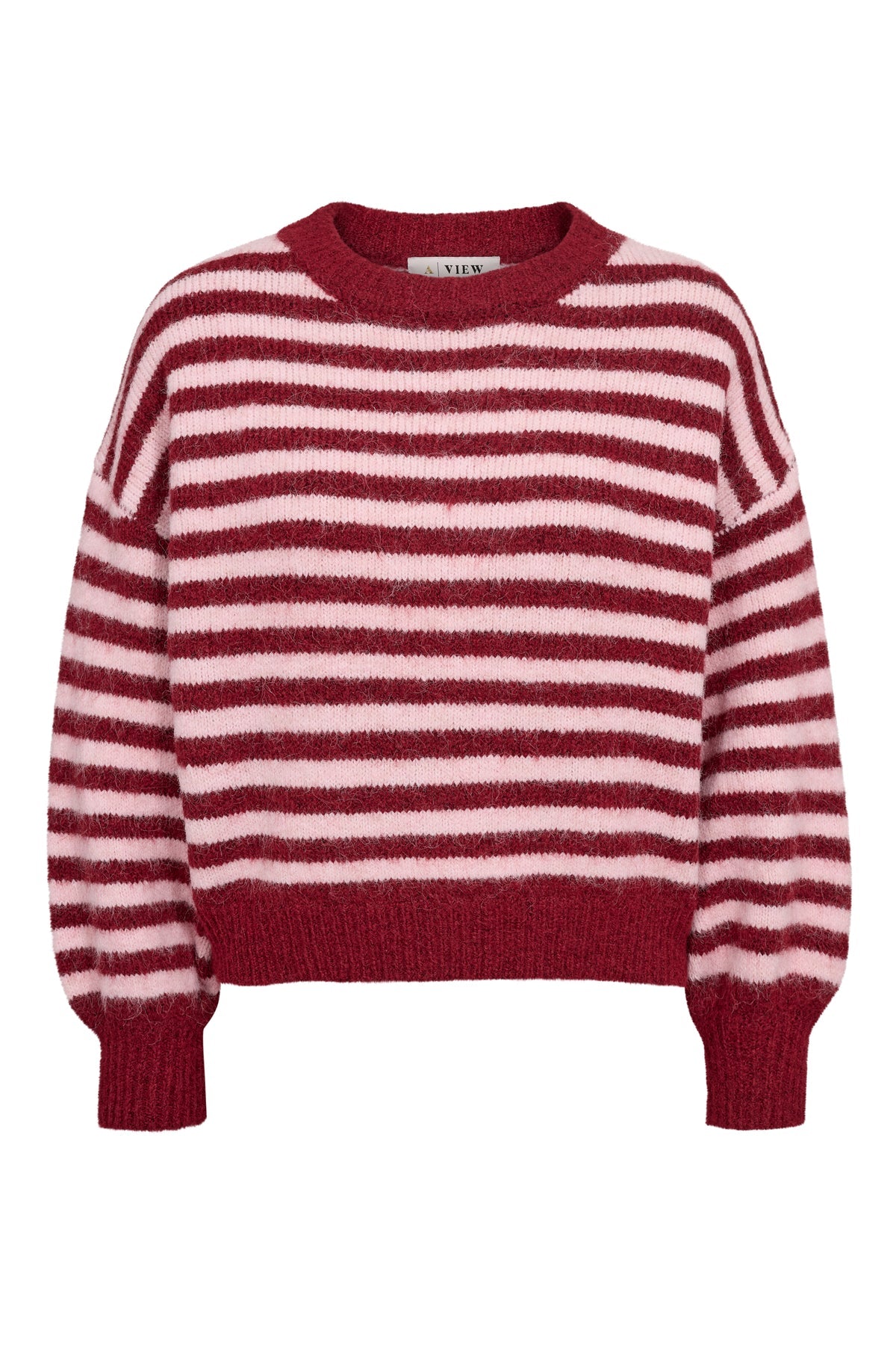 A-VIEW PULLOVER ELSE KNIT BORDEAUX/ROSE