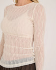 A-VIEW TOP EVALLA BLOUSE OFF WHITE