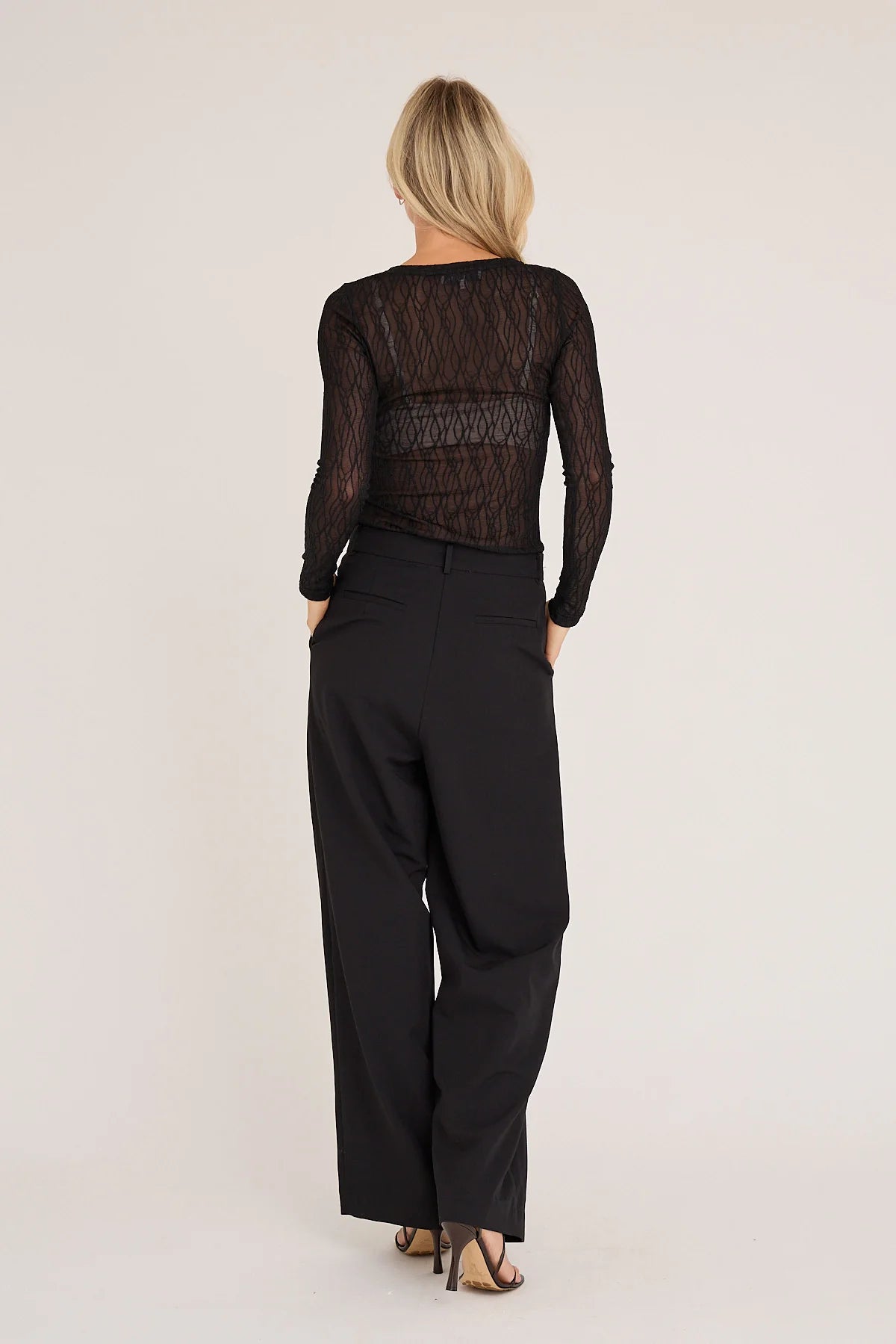 A-VIEW TOP EVALLA BLOUSE BLACK