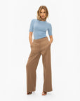 FIFTH HOUSE PANTS MEAVE MET KRIJTSTREEP CINNAMON