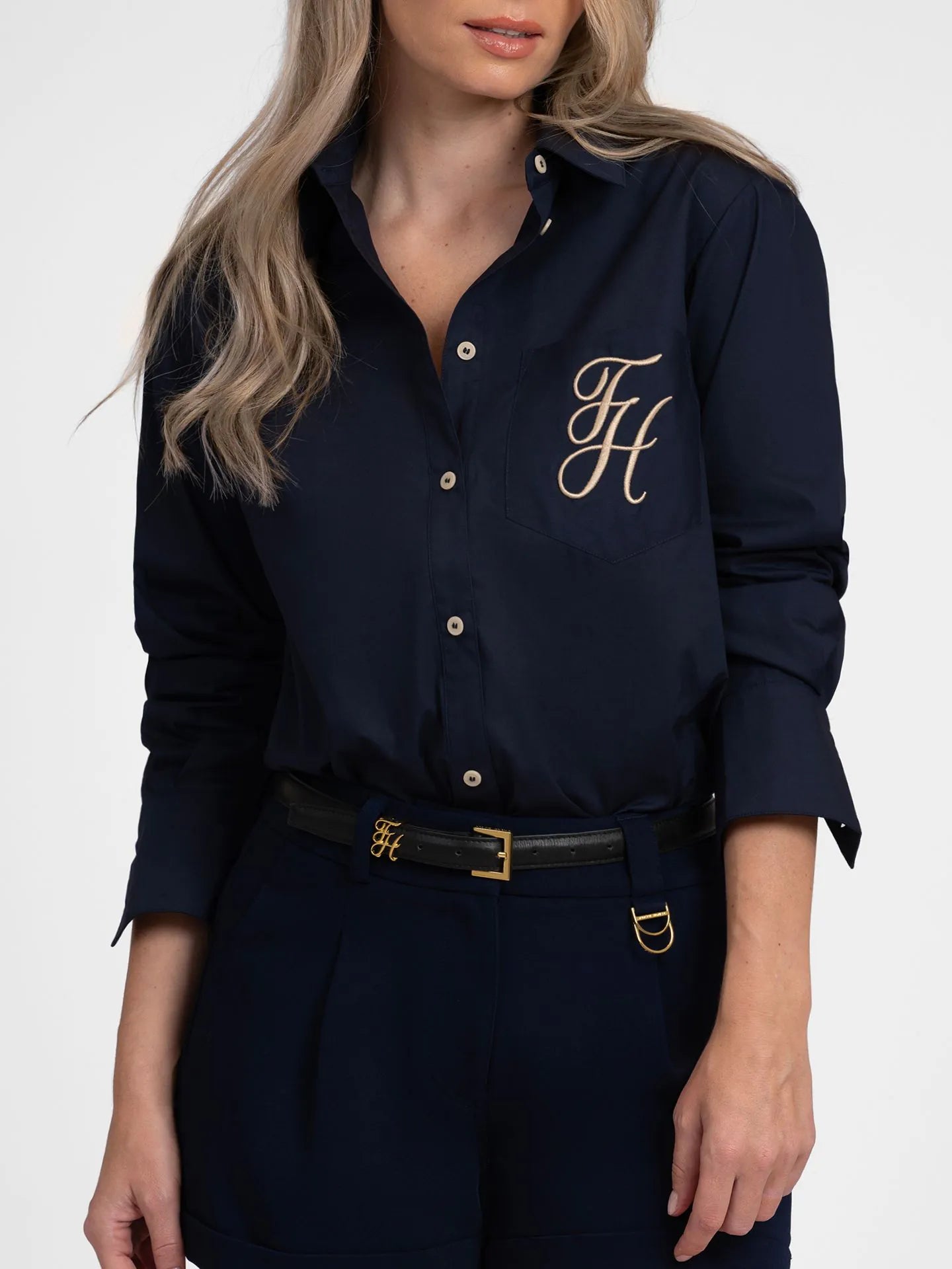 FIFTH HOUSE BLOUSE OSAN EVENING BLUE