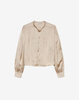 FIFTH HOUSE BLOUSE MARION SATIJN FEATHER GREY