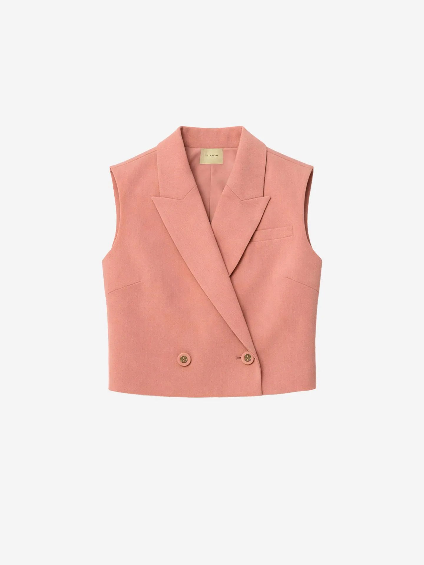 FIFTH HOUSE GILET MABELLE TOP ROSETTE