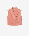 FIFTH HOUSE GILET MABELLE TOP ROSETTE
