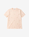 FIFTH HOUSE T-SHIRT MERVE LOGO STUDS PEACH BLUSH