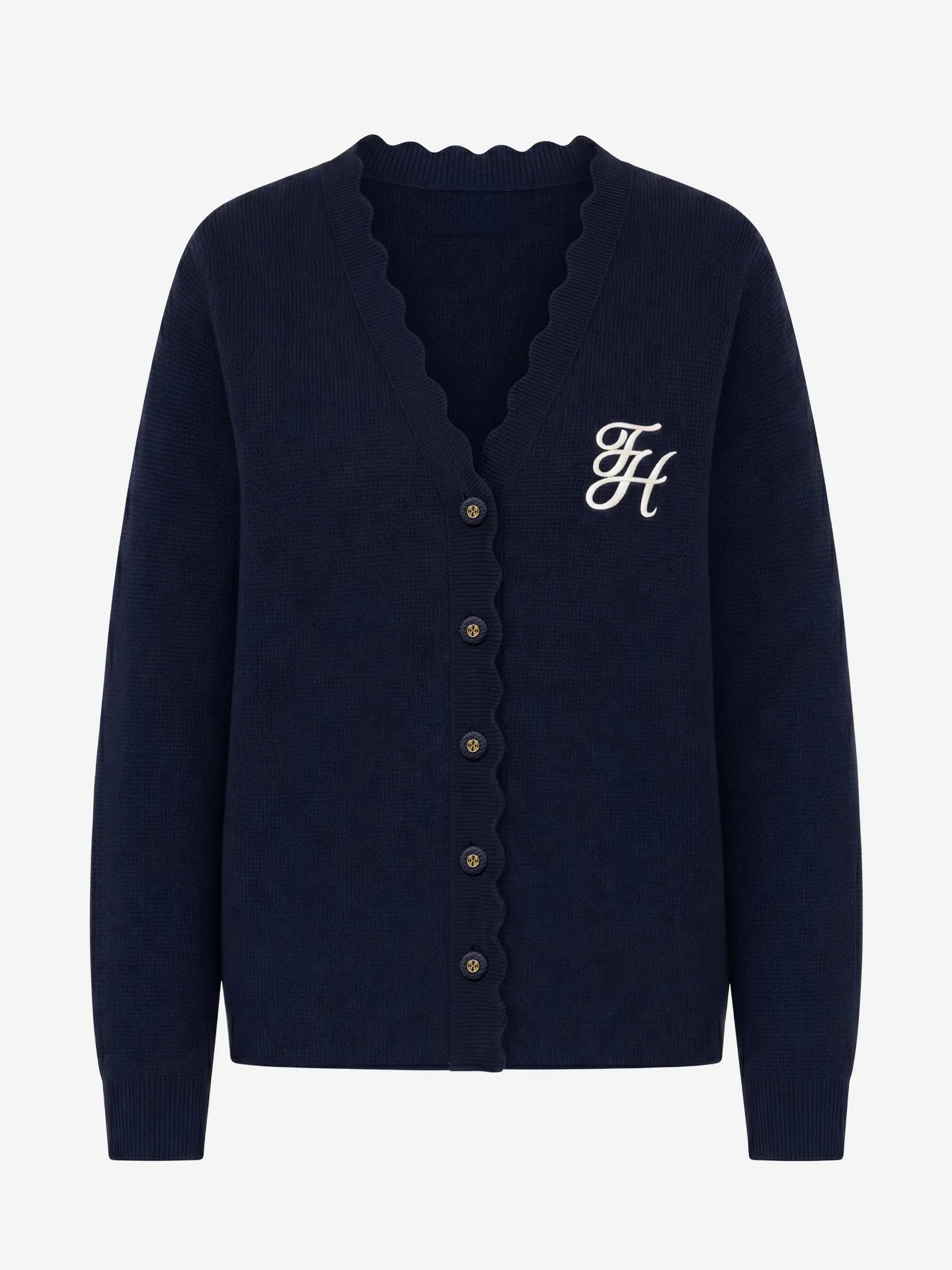 FIFTH HOUSE VEST OBERON CARDIGAN EVENING BLUE