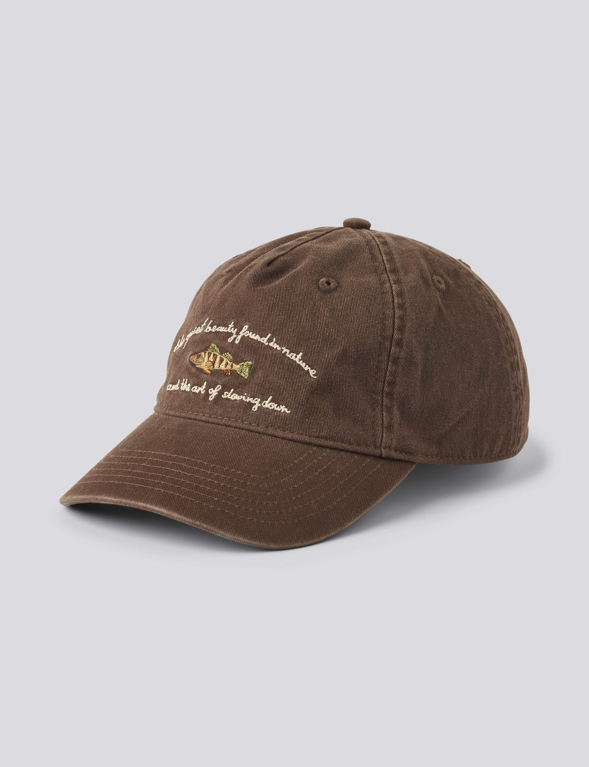 FORÉT CAP FISH WASHED DARK BROWN