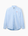 FORÉT OVERHEMD FLAG REGULAR FIT OXFORD SHIRT LIGHT BLUE STRIPE