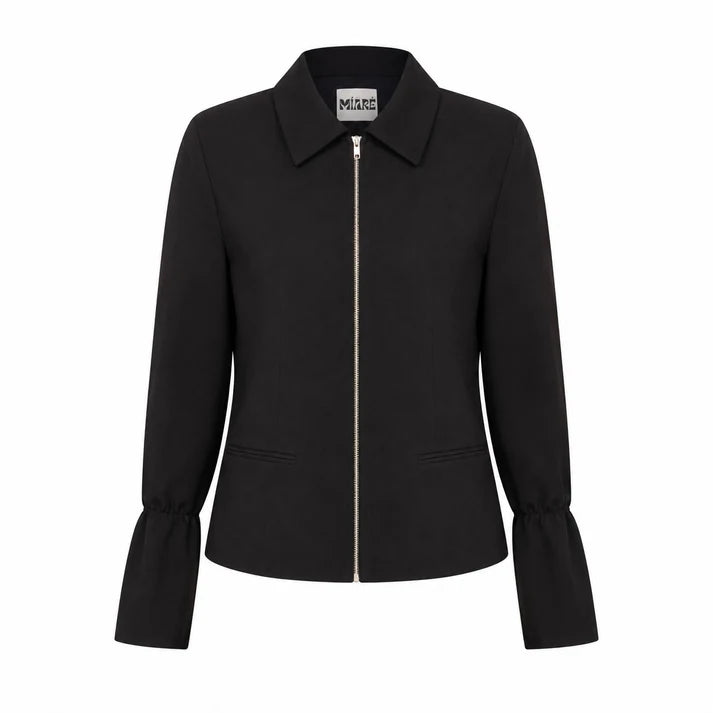 MAISON MÍARÉ BLAZER ZIPPER JACKET BLACK