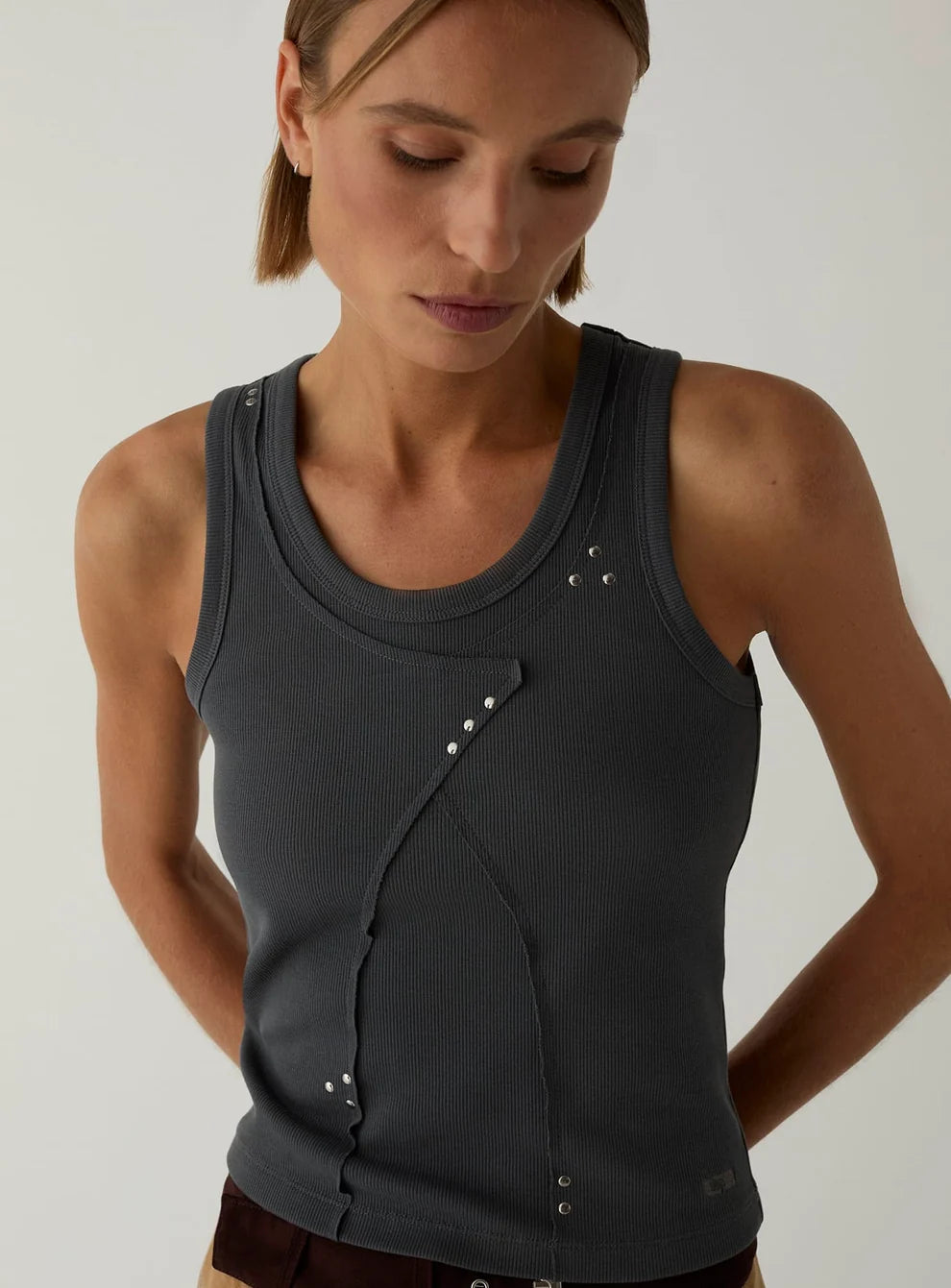 LAAGAM TANKTOP ALUMA TOP GREY