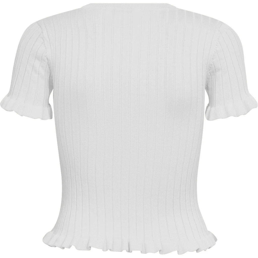 A-VIEW T-SHIRT FABI KNIT TOP WHITE