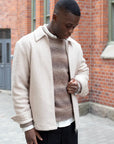 CISZERE OVERSHIRT FRED BOUCLE MOONLIGHT BEIGE