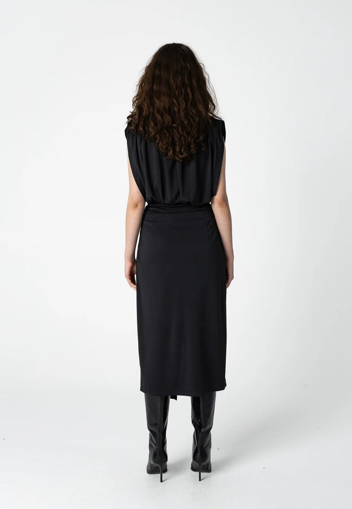 COSTER COPENHAGEN TOP DRAPED BLACK