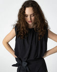 COSTER COPENHAGEN TOP DRAPED BLACK
