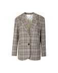 COSTER COPENHAGEN BLAZER GERUIT SAND/BLUE CHECK