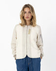 COSTER COPENHAGEN JACK QUILTED BOMBERJACKET PEARL