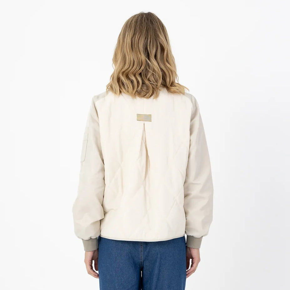 COSTER COPENHAGEN JACK QUILTED BOMBERJACKET PEARL