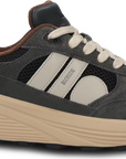 BLACKSTONE MEN SCHOENEN V-RILEY RUNNER SNEAKER ASPHALT