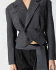 COSTER COPENHAGEN BLAZER TAILORED JACKET ASPHALT GREY