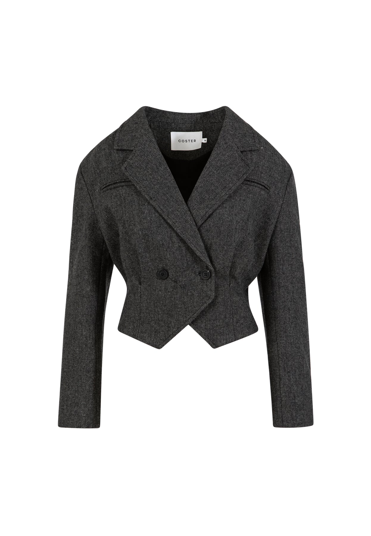 COSTER COPENHAGEN BLAZER TAILORED JACKET ASPHALT GREY