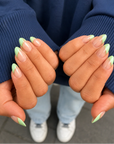 FREAKY NAILS GELNAGELS PRESS-ON MATCHA SWIRL ♥