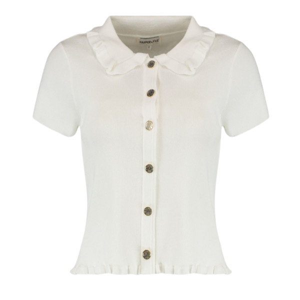 HARPER &amp; YVE TOP SEMMY-SS ECRU