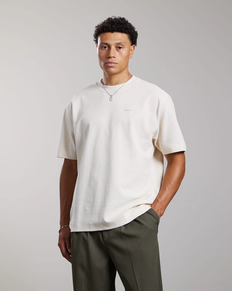 AEDEN T-SHIRT HIRO TEE WHITE CAP GREY