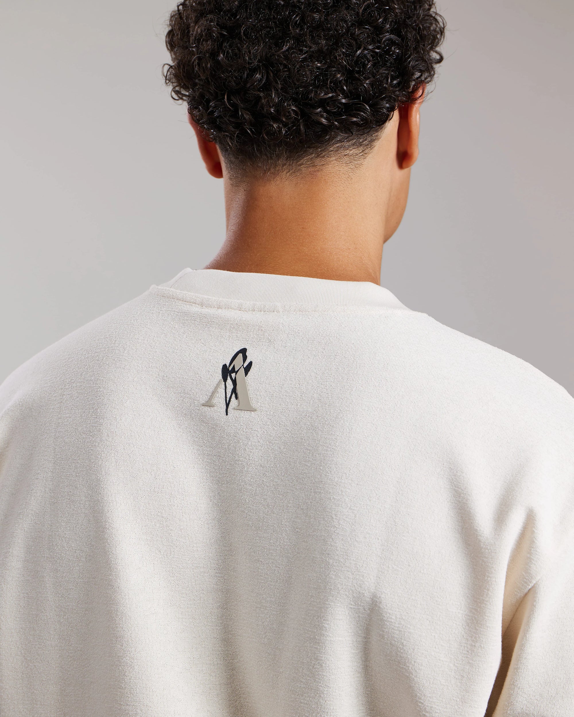 AEDEN T-SHIRT HIRO TEE WHITE CAP GREY
