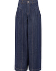 COSTER COPENHAGEN JEANS HIGH WAISTED DENIM PANTS DARK BLUE