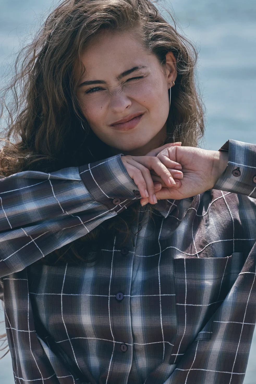 SISTERS POINT BLOUSE IRINE-SH3 BERRY CHECK