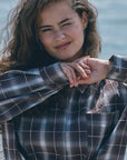 SISTERS POINT BLOUSE IRINE-SH3 BERRY CHECK