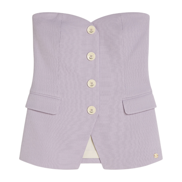 JOSH V TOP NIVA FITTED BUSTIER LILAC