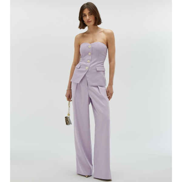 JOSH V TOP NIVA FITTED BUSTIER LILAC