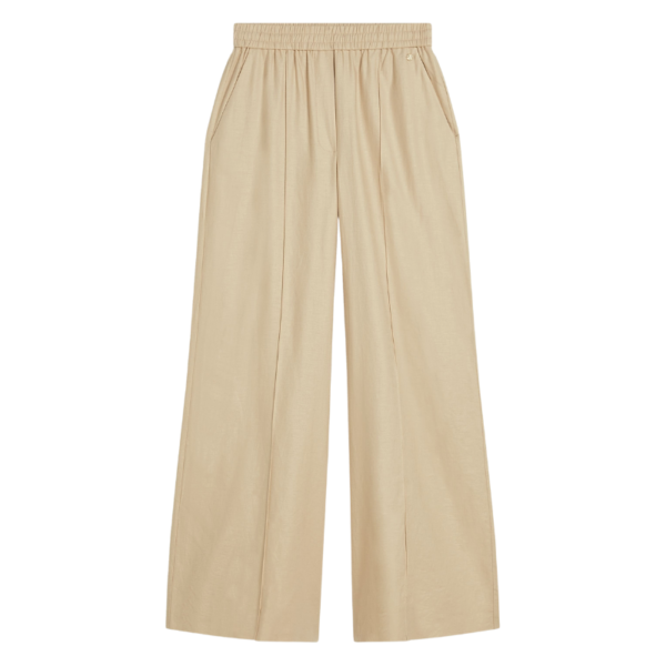 JOSH V PANTS ARIES MID RISE WIDE LEG LIGHT SAND