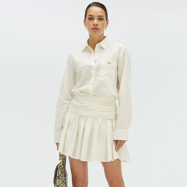JOSH V BLOUSE LAMAR REGULAR FIT OFF WHITE