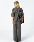 COSTER COPENHAGEN PANTS SILLE FIT BROEK JERSEY MOSS GREEN