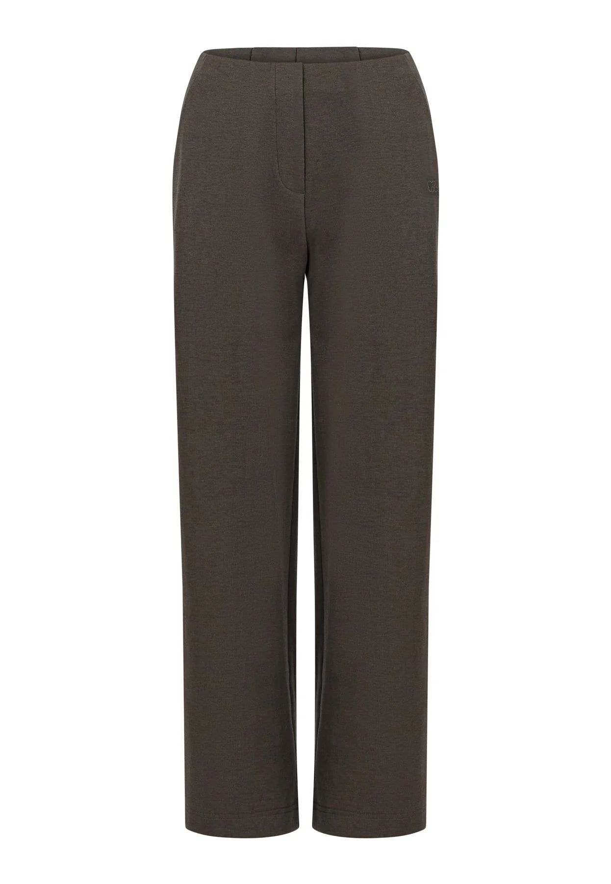 COSTER COPENHAGEN PANTS SILLE FIT BROEK JERSEY MOSS GREEN