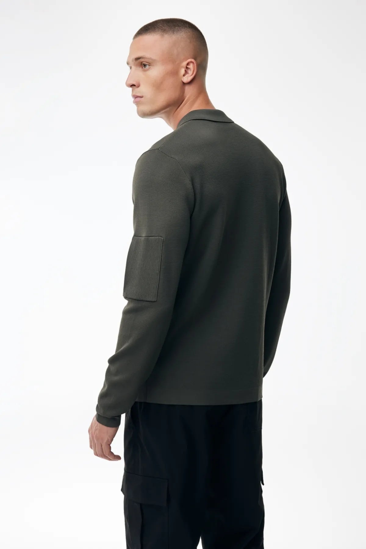 GENTI POLO ZIP GREEN