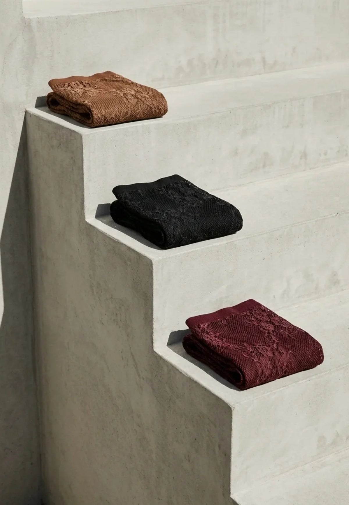 COSTER COPENHAGEN PANTYS LACE TIGHTS 3 PAIRS MIX