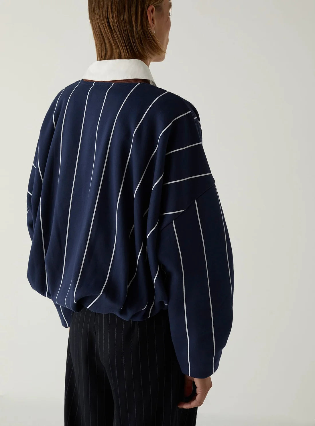 LAAGAM SWEATER KELLY NAVY STRIPED