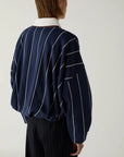 LAAGAM SWEATER KELLY NAVY STRIPED