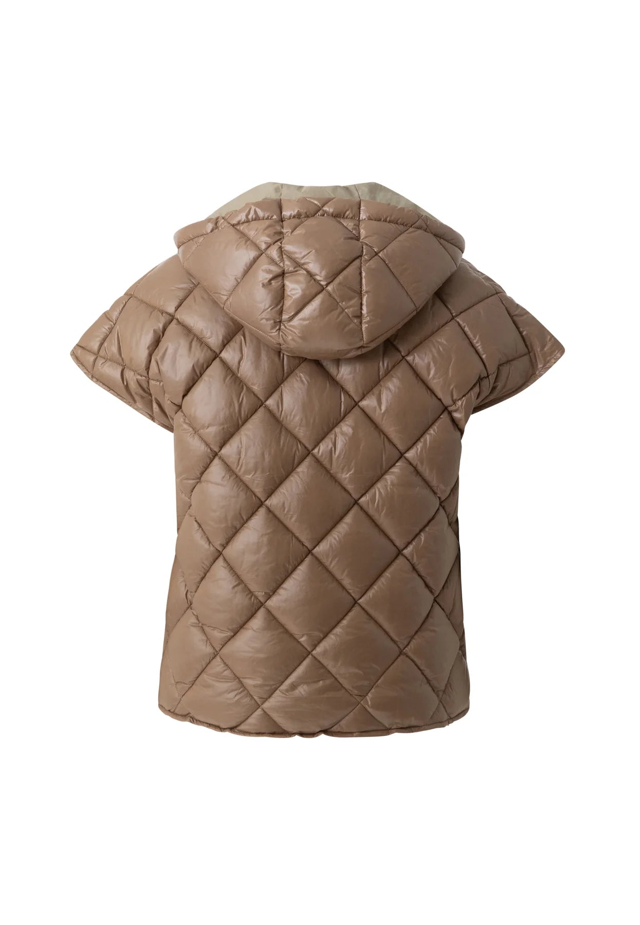 COSTER COPENHAGEN JACK SHORT QUILTED JACKET SAND OLIVE
