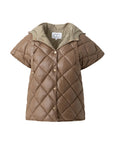 COSTER COPENHAGEN JACK SHORT QUILTED JACKET SAND OLIVE