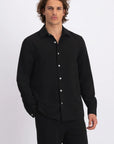 LAW OF THE SEA OVERHEMD NOAH TECHNICAL SHIRT BLACK