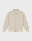 LAW OF THE SEA JAS CLYNE STRUCTURED JERSEY JACKET SAND