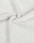 LAW OF THE SEA OVERHEMD SIREN AJOUR KNITTED RESORT SHIRT OFF WHITE