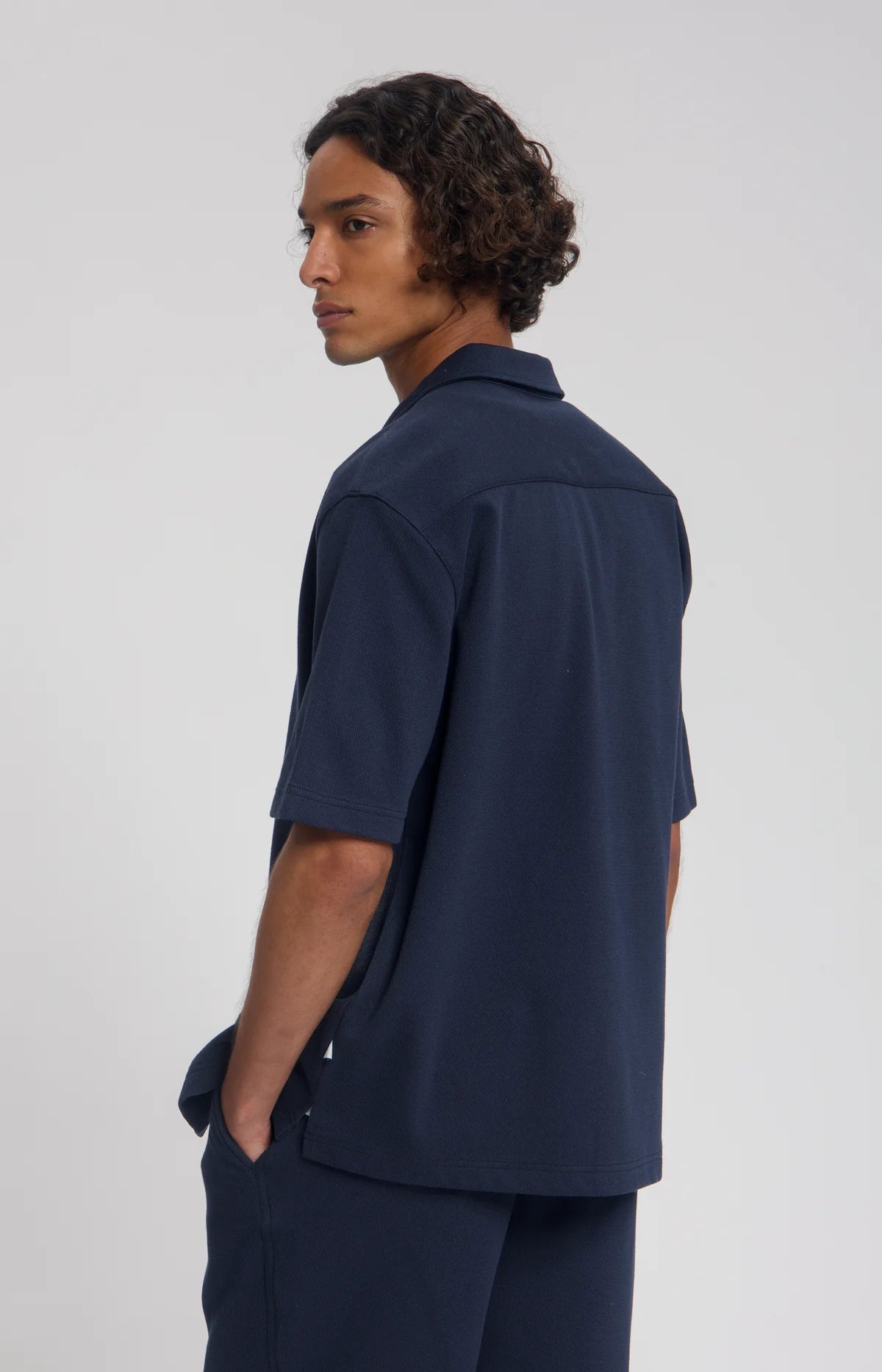 LAW OF THE SEA OVERHEMD BERMUDA STRUCTURED SHIRT SKY CAPTAIN